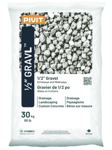 Pivit 1/2 in. Gravel – 30 kg All-Purpose Landscaping & Drainage Stone